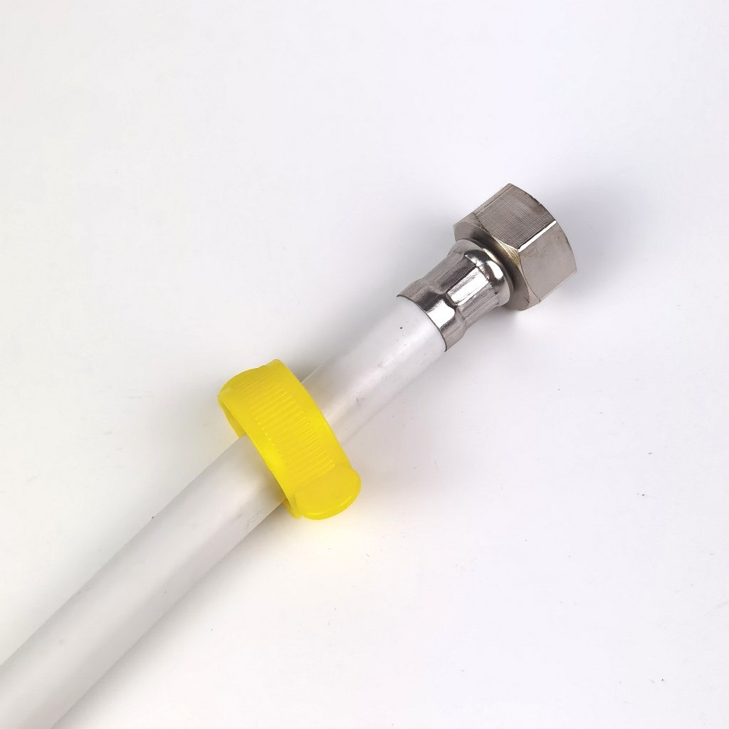 สายถักน้ำดีPVC สายถักน้ำดีใยเเก้ว เเป้นทองเหลือง
