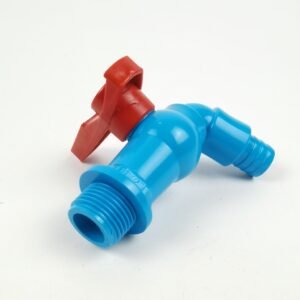 ก๊อกสนาม ก๊อกบอลPVC 1/2" 3/4" 4หุน 6หุน ตัวฟ้าด้ามเเดง