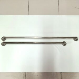 ราวผ้าสเเตนเลสผิวขัดเงาตัวC ราวเเขวนผ้า 75 และ 90 cm.